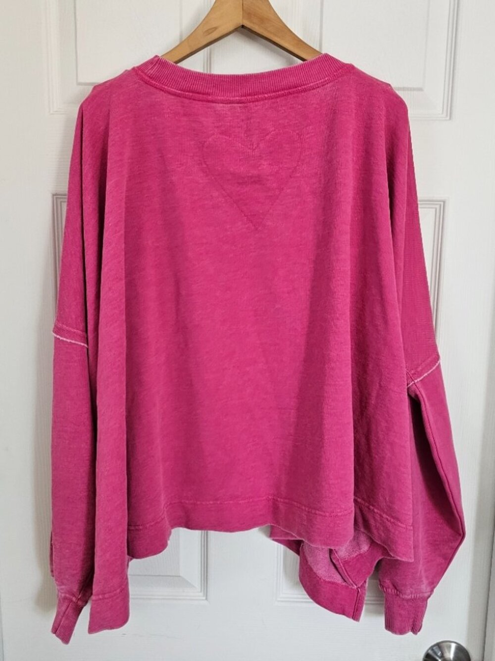 Free People Daisy Sweatshirt- Dragonfruit Sorbet - Picture 5 of 9
